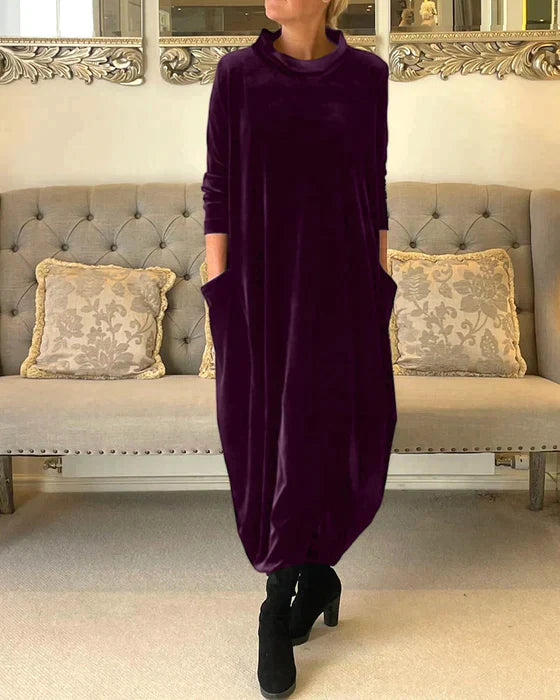 Martina – Luxuriöses Samtkleid für Frauen