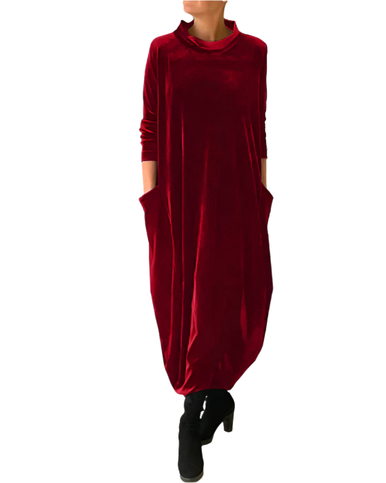 Martina – Luxuriöses Samtkleid für Frauen