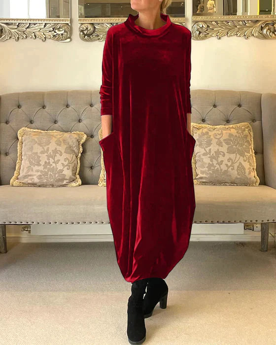 Martina – Luxuriöses Samtkleid für Frauen