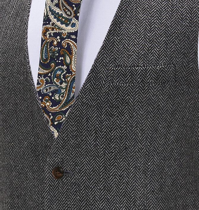 Alessandro – Klassische Herren-Herringbone-Weste