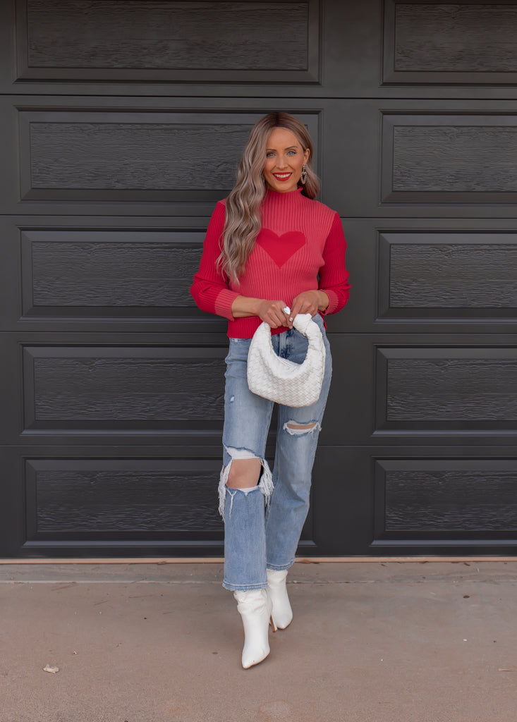 Lucia – Charmanter Pullover mit Herzmuster für Frauen