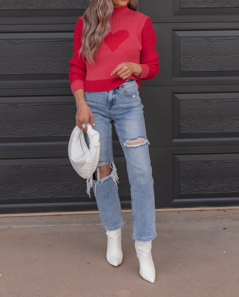 Lucia – Charmanter Pullover mit Herzmuster für Frauen