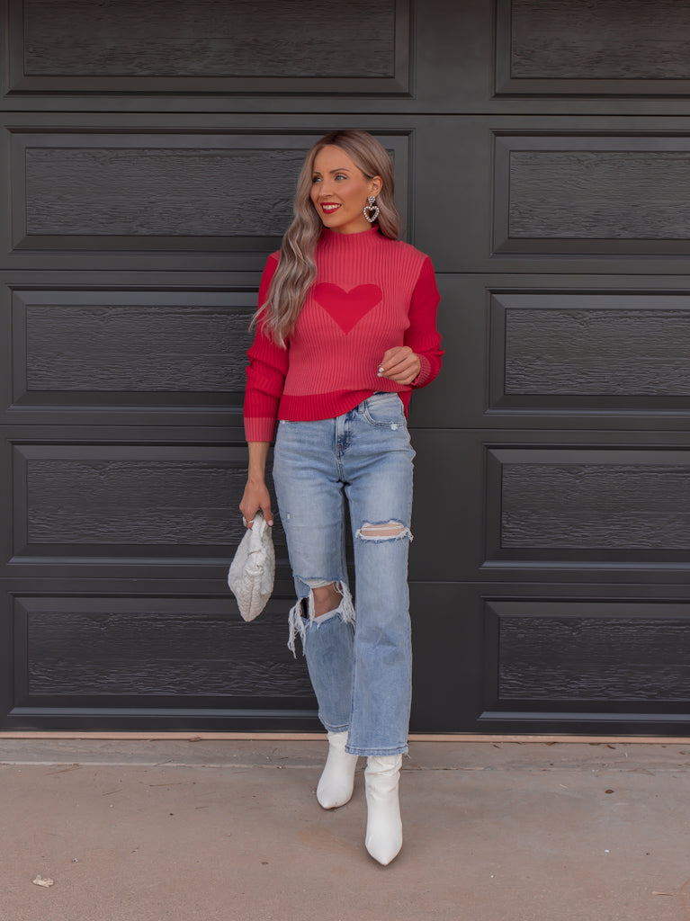 Lucia – Charmanter Pullover mit Herzmuster für Frauen