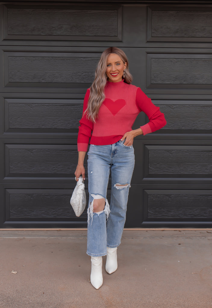 Lucia – Charmanter Pullover mit Herzmuster für Frauen