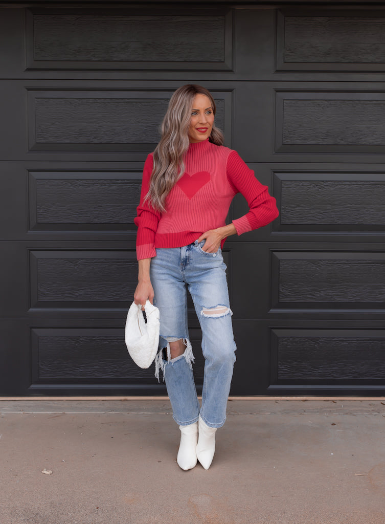 Lucia – Charmanter Pullover mit Herzmuster für Frauen