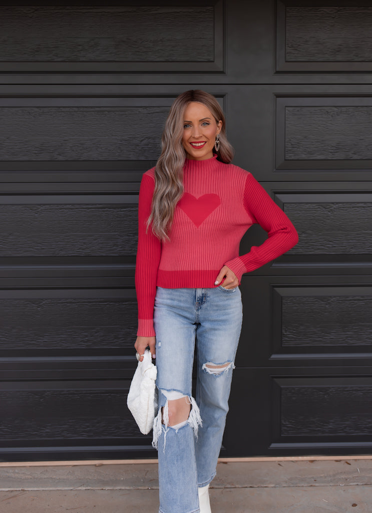 Lucia – Charmanter Pullover mit Herzmuster für Frauen