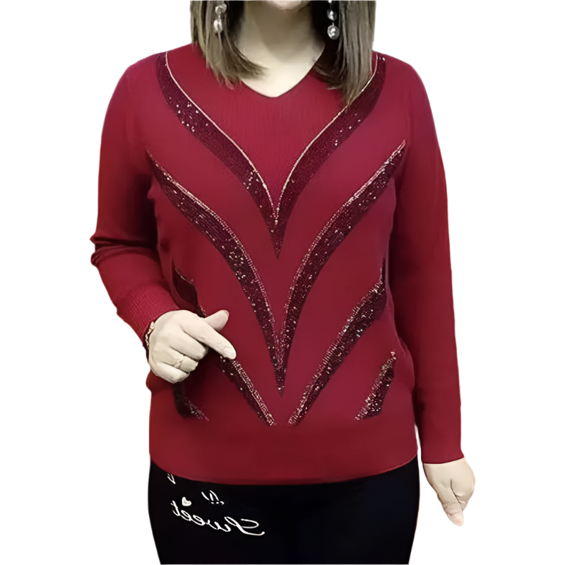 Antonia – Luxuriöser Sofia Stylish Diamonds Pullover für Damen