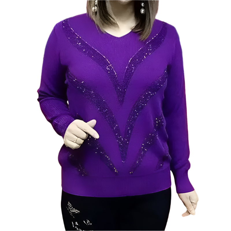 Antonia – Luxuriöser Sofia Stylish Diamonds Pullover für Damen