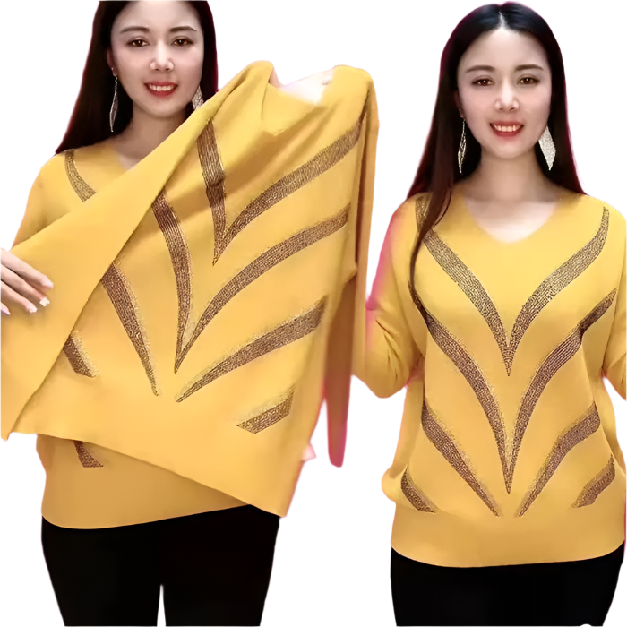 Antonia – Luxuriöser Sofia Stylish Diamonds Pullover für Damen