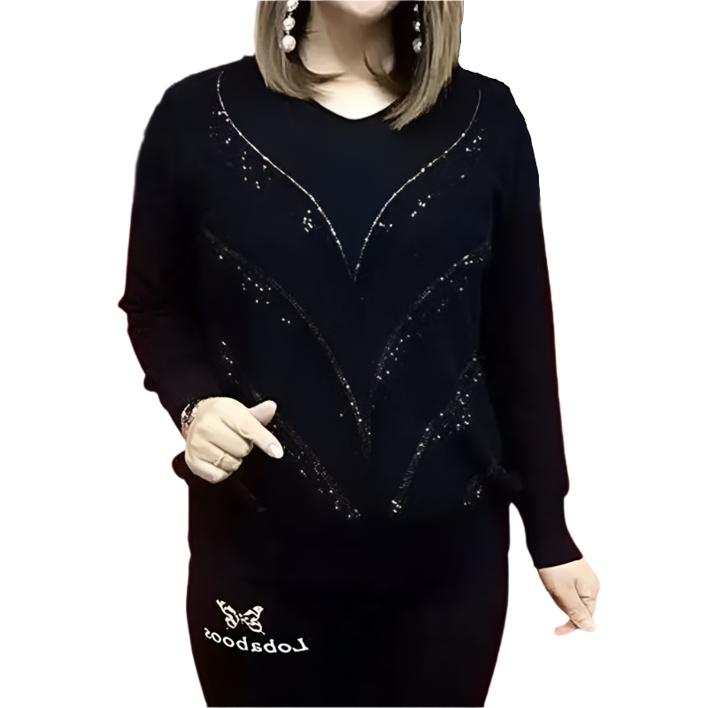 Antonia – Luxuriöser Sofia Stylish Diamonds Pullover für Damen