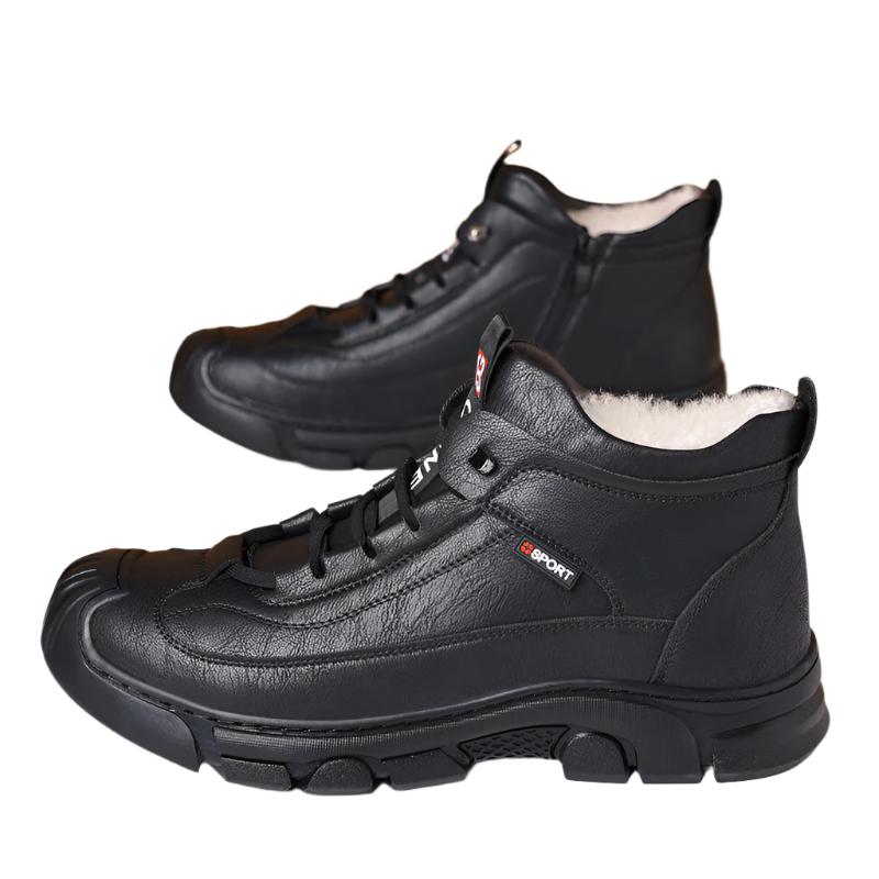 Lorenzo – Lederstiefel mit Schafsfellfutter für Herren