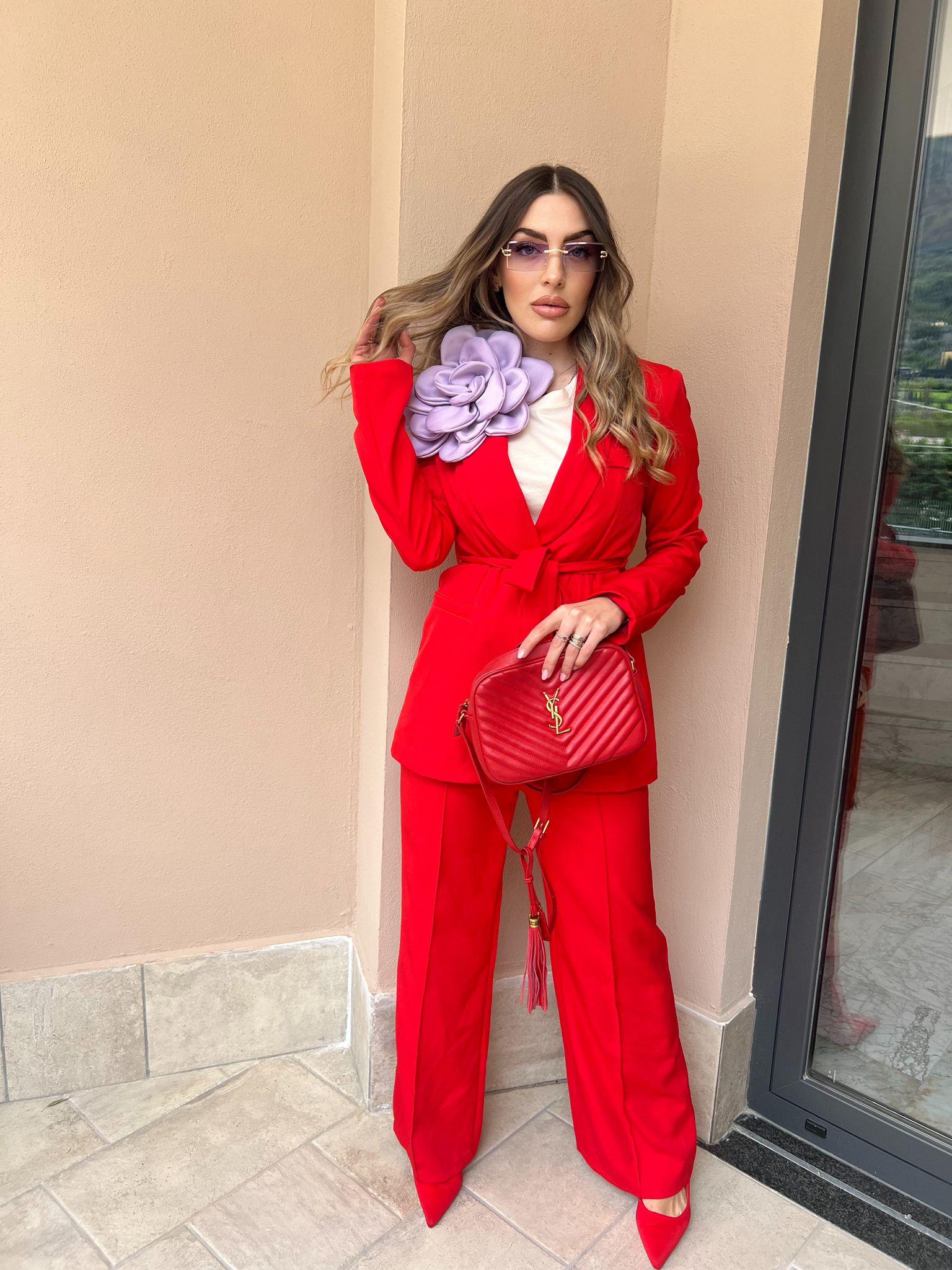 Amélie – Eleganter Damenanzug mit Schlaghose