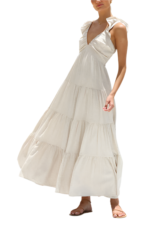 Sofia – Zeitlose Eleganz Langes Kleid für Damen