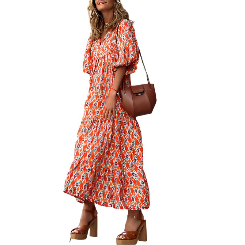 Livia – Elegantes Blumen Kleid für Damen