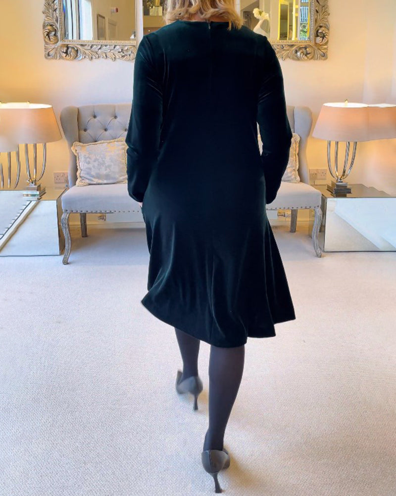 Giovanna – Elegantes A-Linien-Velvetkleid für Damen