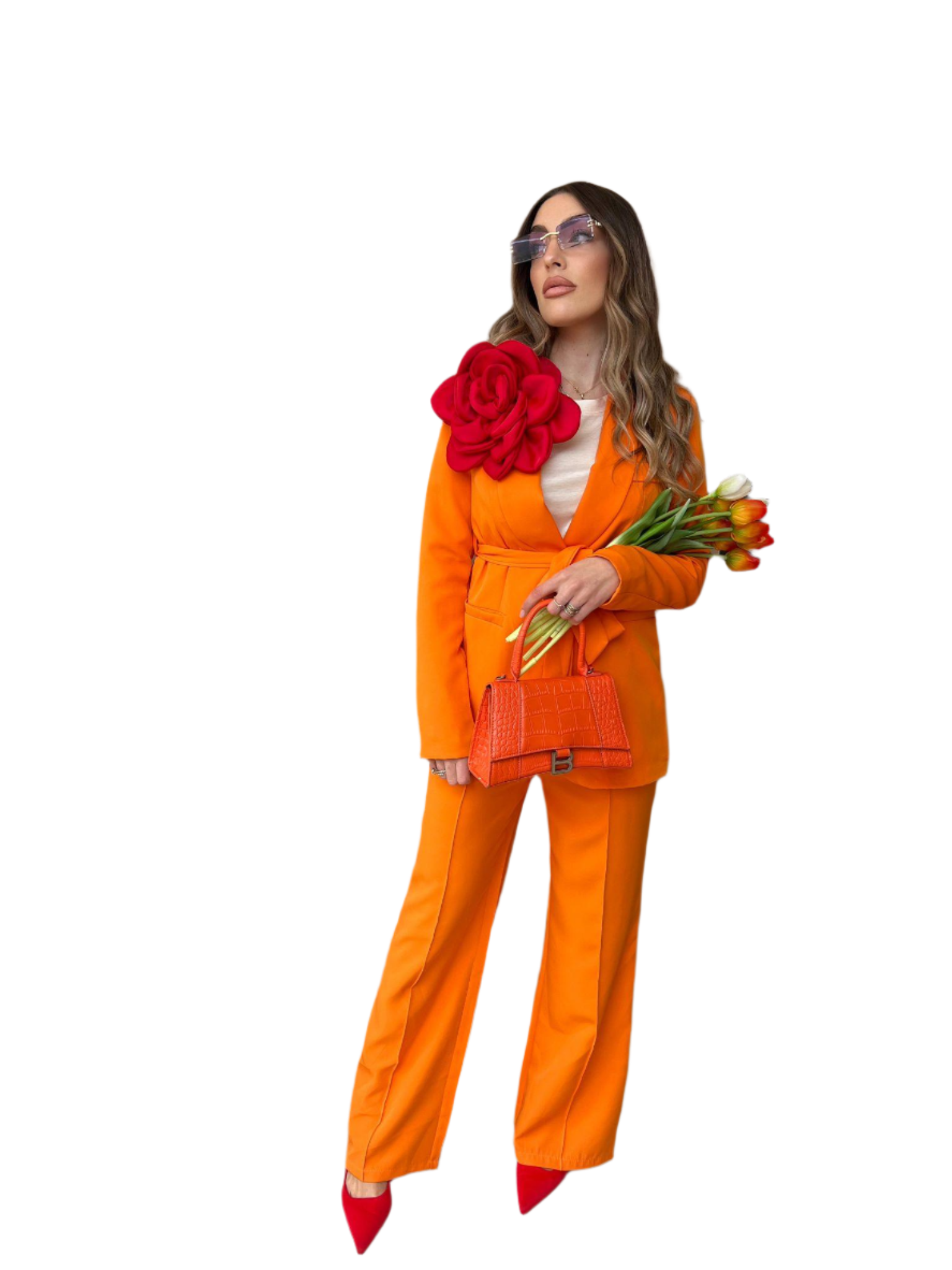 Amélie – Eleganter Damenanzug mit Schlaghose