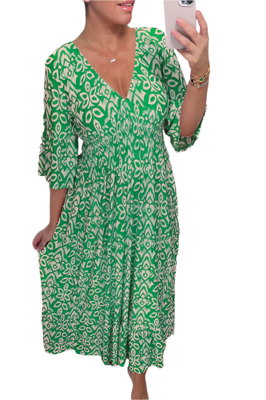 Matilda – V-Ausschnitt Maxikleid für Damen