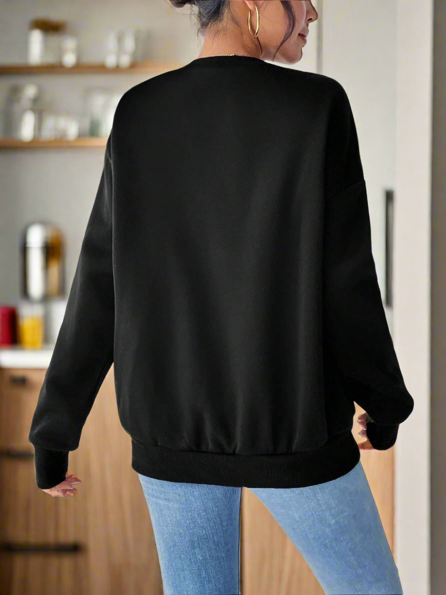 Camille – Herz Print Damen Sweatshirt