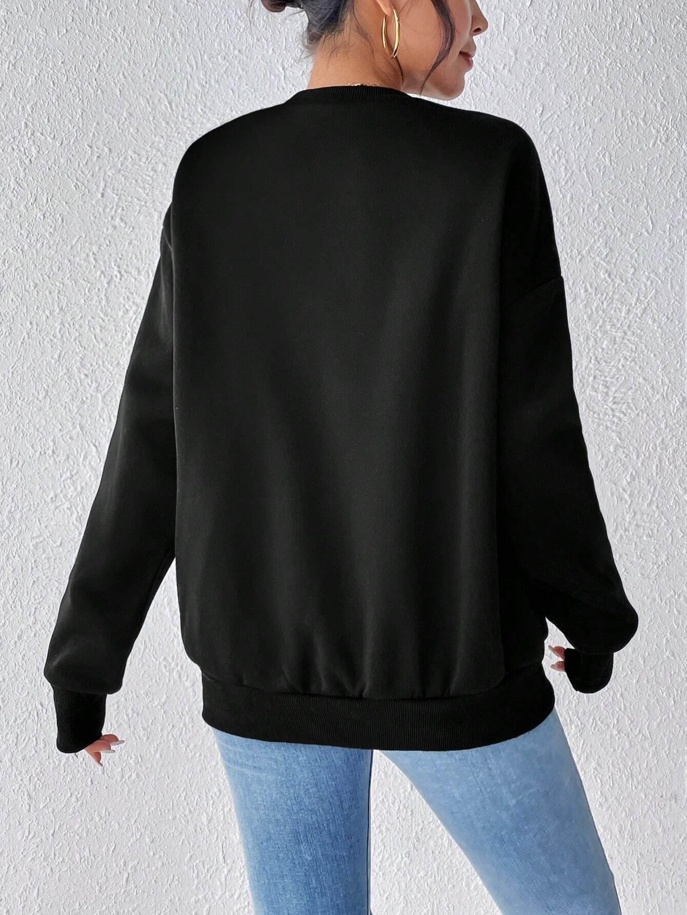 Camille – Herz Print Damen Sweatshirt