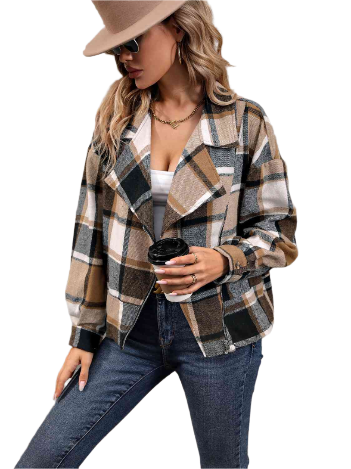 Sofia – Klassische Karierte Jacke für Damen