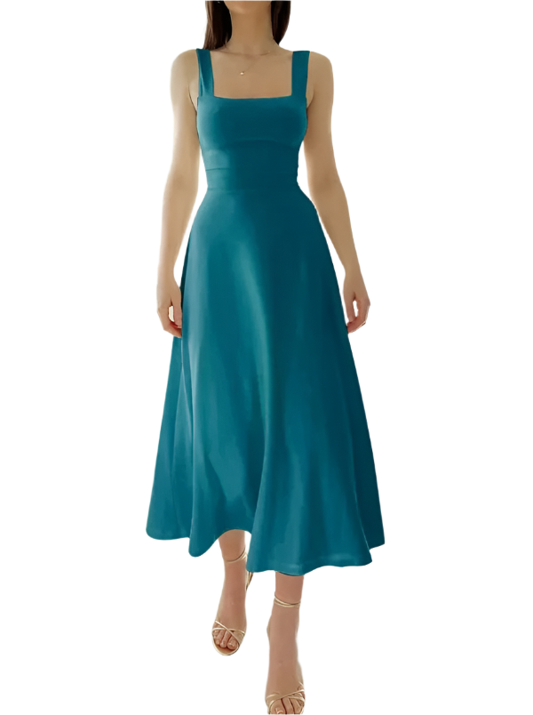 Isabella – Elegantes Damenkleid mit breiten Trägern