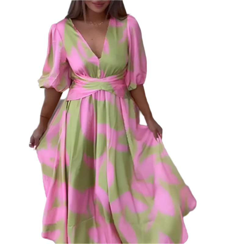 Lily – Damen Kleid mit tiefem V-Ausschnitt