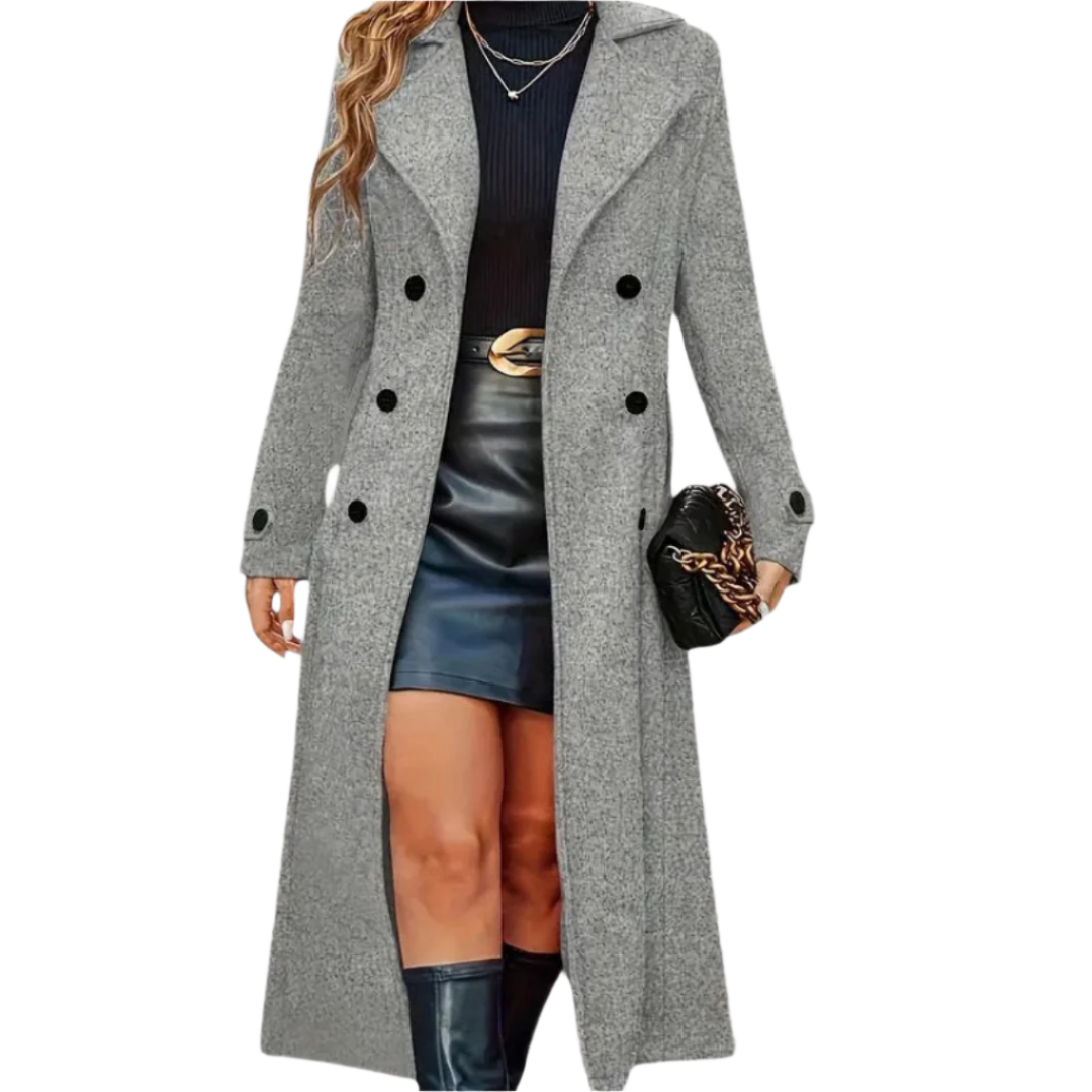 Alessia – Zeitloser Damen-Mantel mit Doppelreiher