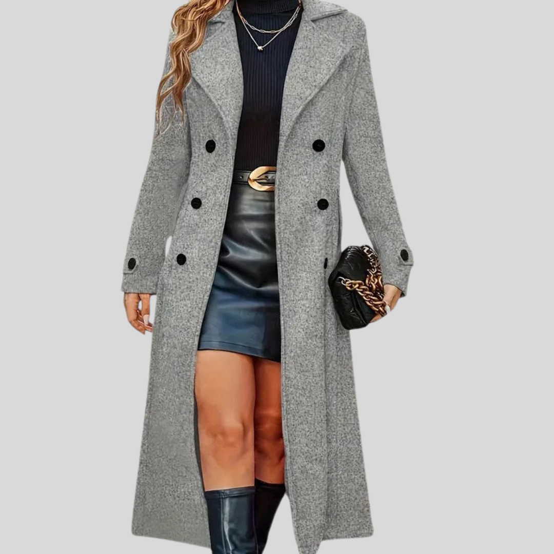 Alessia – Zeitloser Damen-Mantel mit Doppelreiher