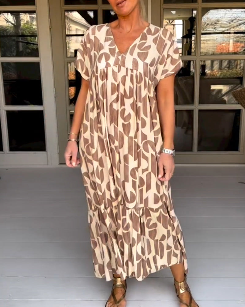 Isabella – Elegantes Damenkleid mit V-Ausschnitt und Taillenschnitt