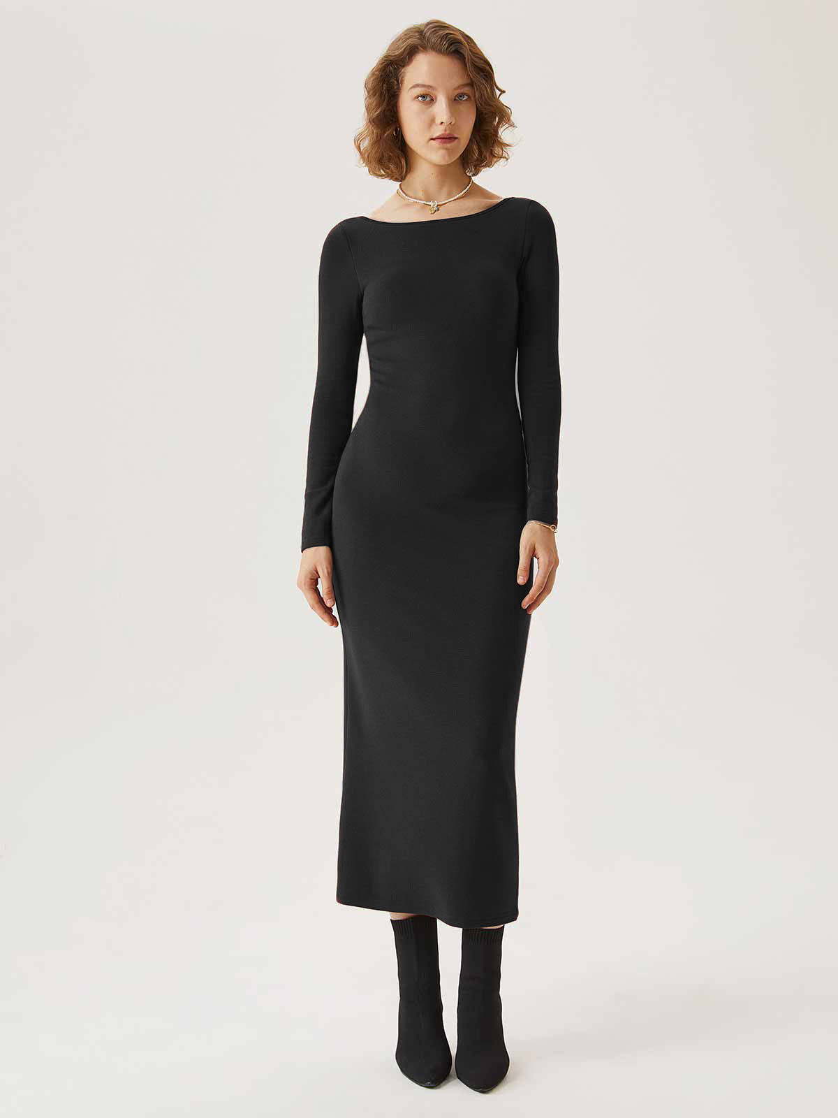 Clarisse – Rückenfreies Brami-Midikleid für Damen