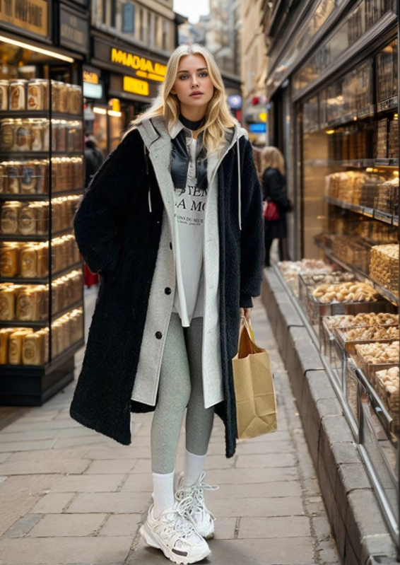 Sophia – Elegante Lange Kapuzenjacke für Damen