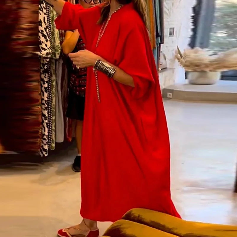 Lena - Damen Langes Freizeitkleid