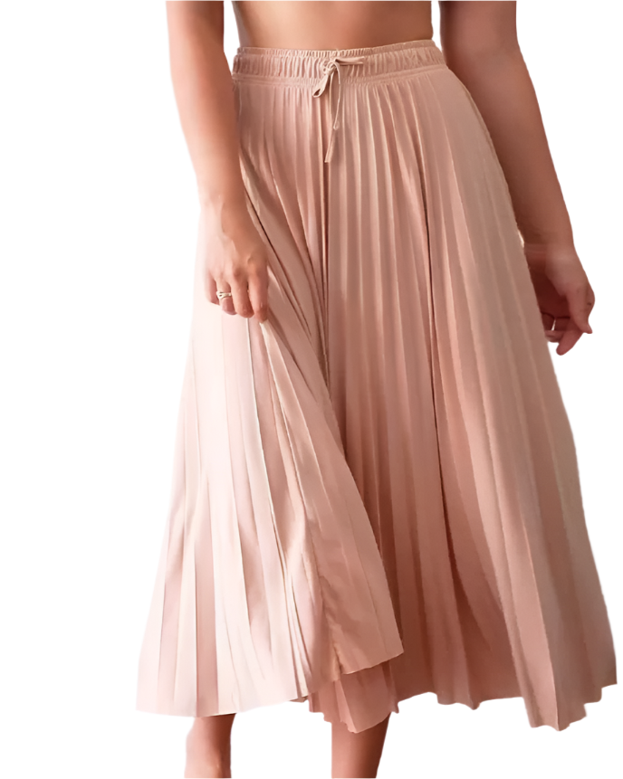 Isabella – Eleganter Hochtaillierter Rock aus Baumwollmischung für Damen