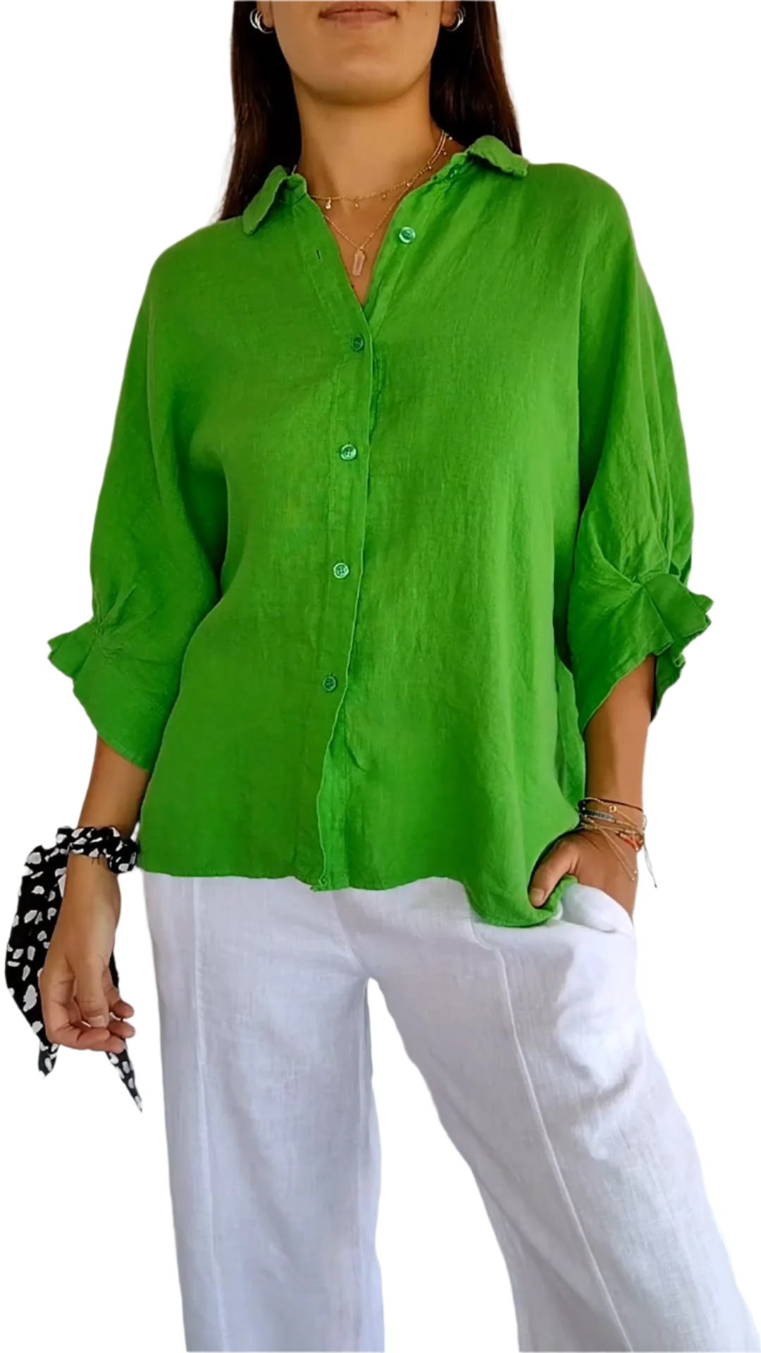 Alessia- Baumwoll-Leinen-Hemd für Damen