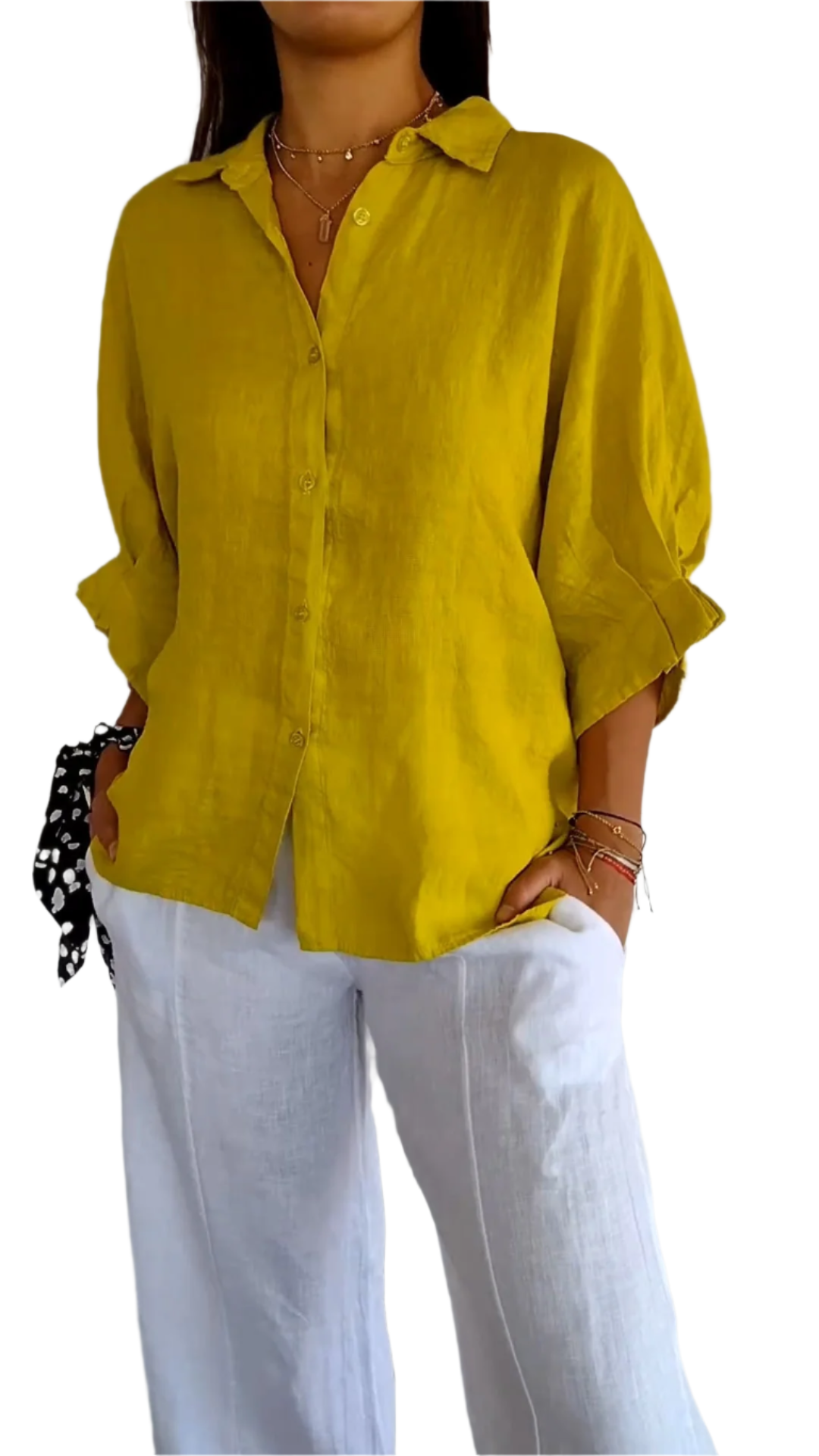 Alessia- Baumwoll-Leinen-Hemd für Damen