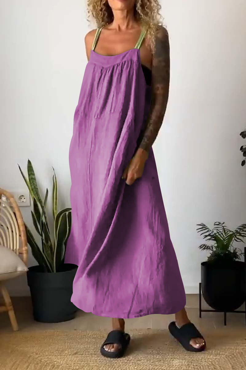 Sophie – Lässiges Sommerkleid mit weiten Trägern für Damen