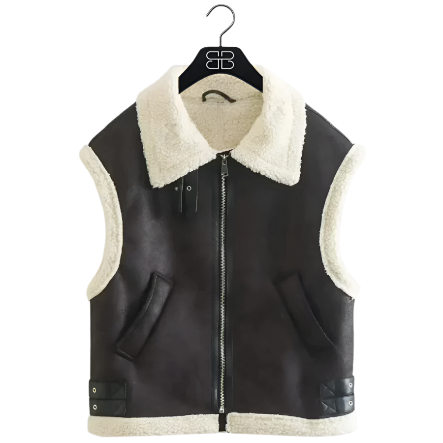 Isabella – Winter Luxe Ärmelose Weste für Damen