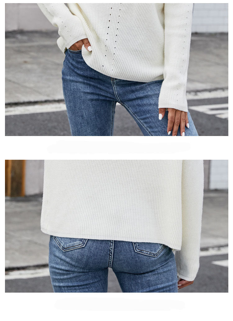 Giulia – Hochgeschlossener Weicher Pullover für Frauen