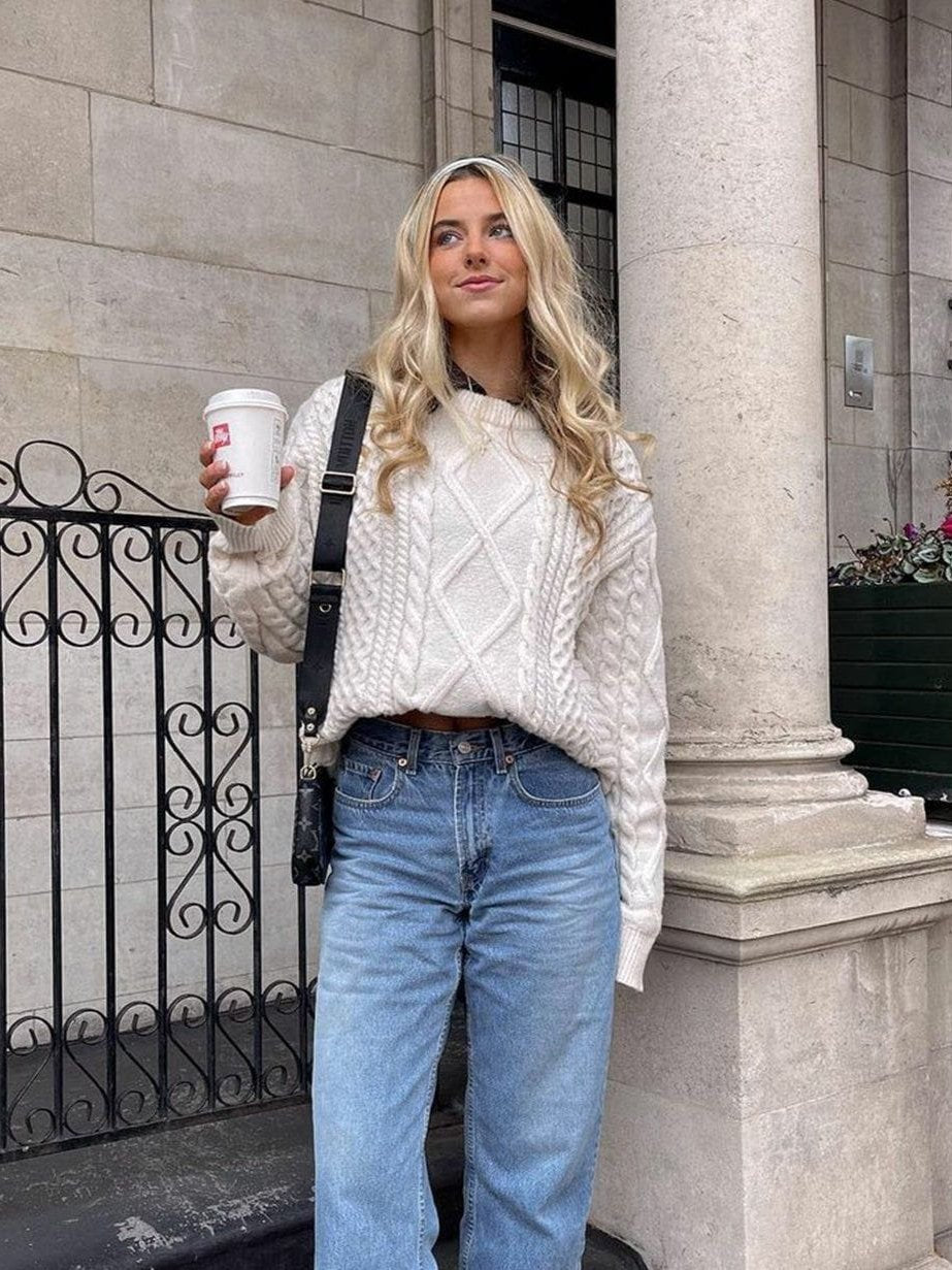 Isabella – Atmungsaktiver Damen-Strickpullover mit Zopfmuster