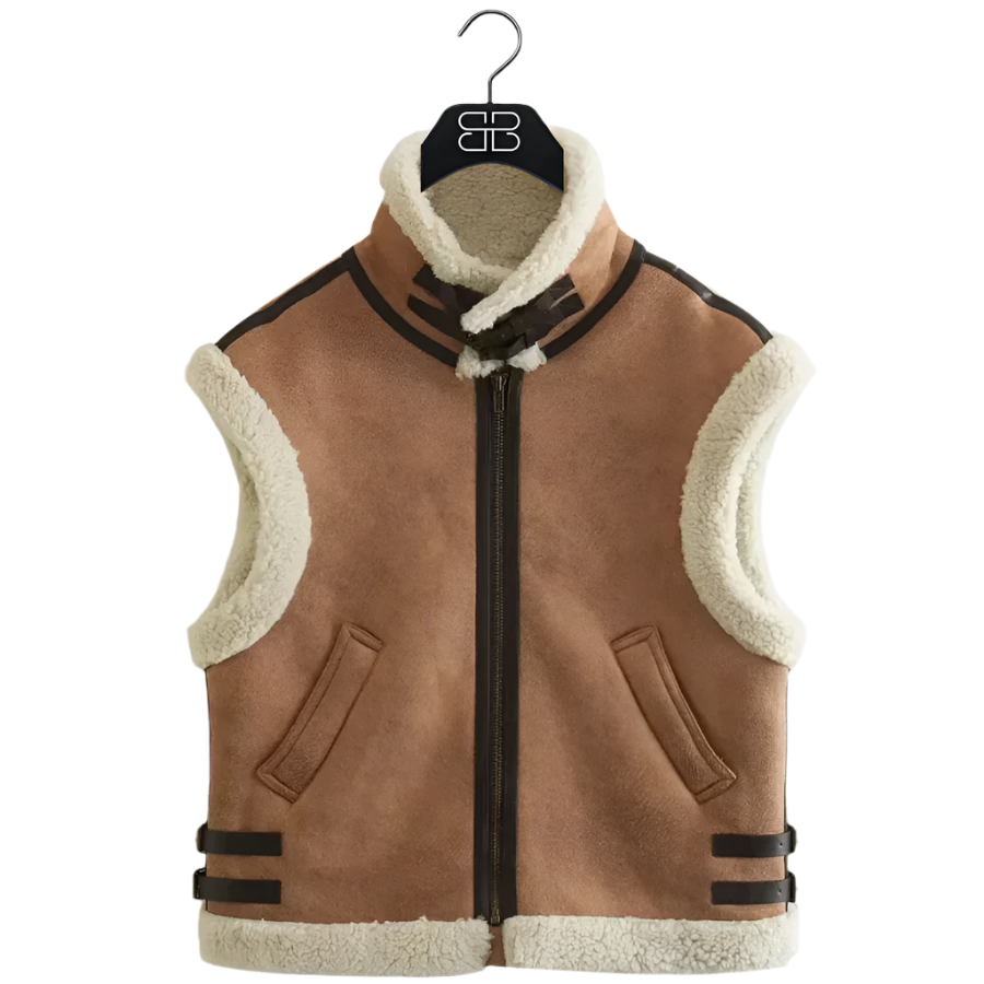 Isabella – Winter Luxe Ärmelose Weste für Damen