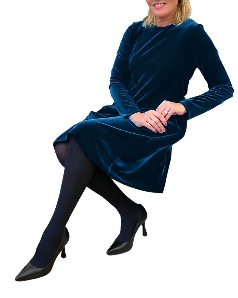 Giovanna – Elegantes A-Linien-Velvetkleid für Damen