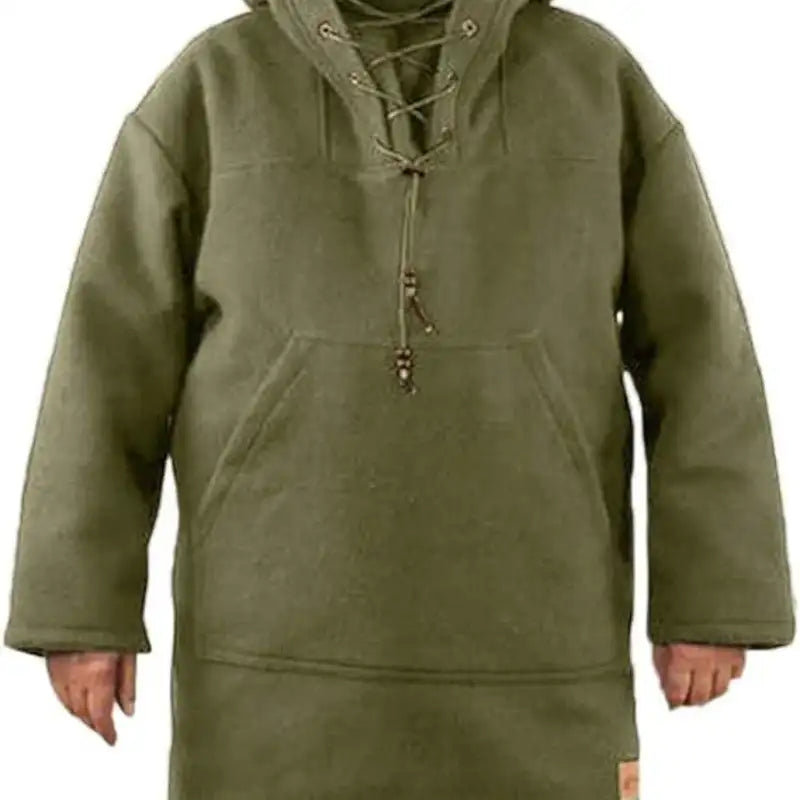 Luca – Vintage Lace-Up Hoodie für Herren