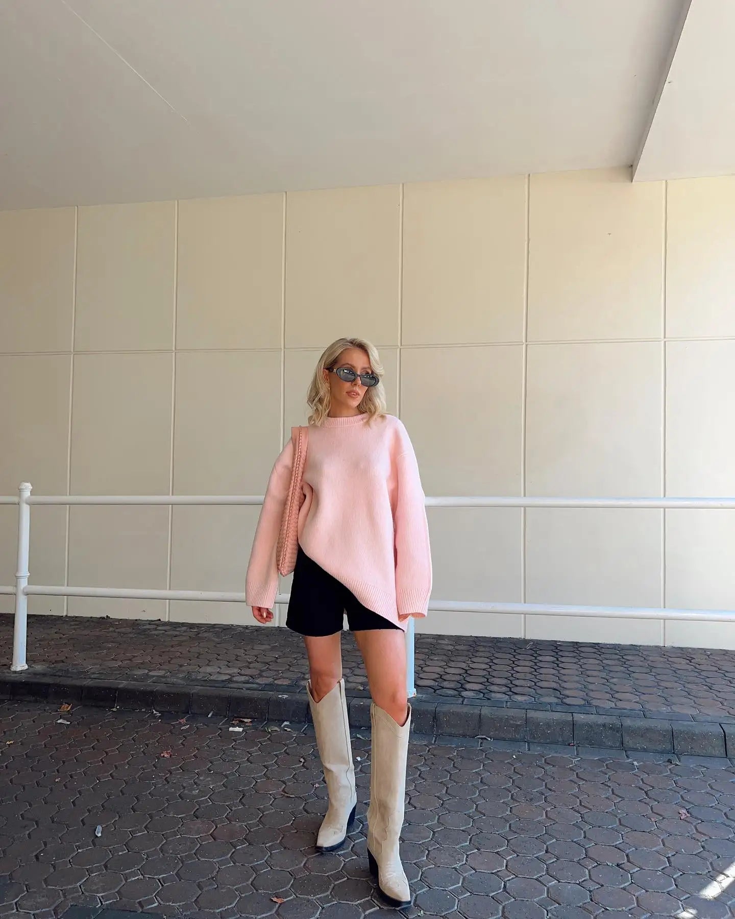 Carla- Damen Pullover mit Rundhalsausschnitt