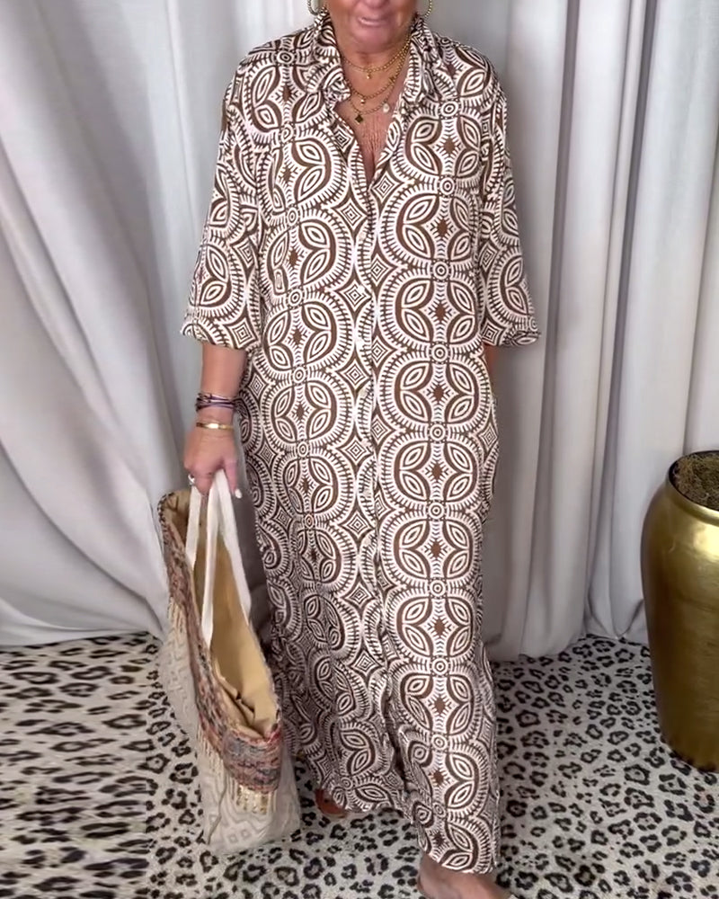 Elena – Fließendes Damenkleid mit Taschen