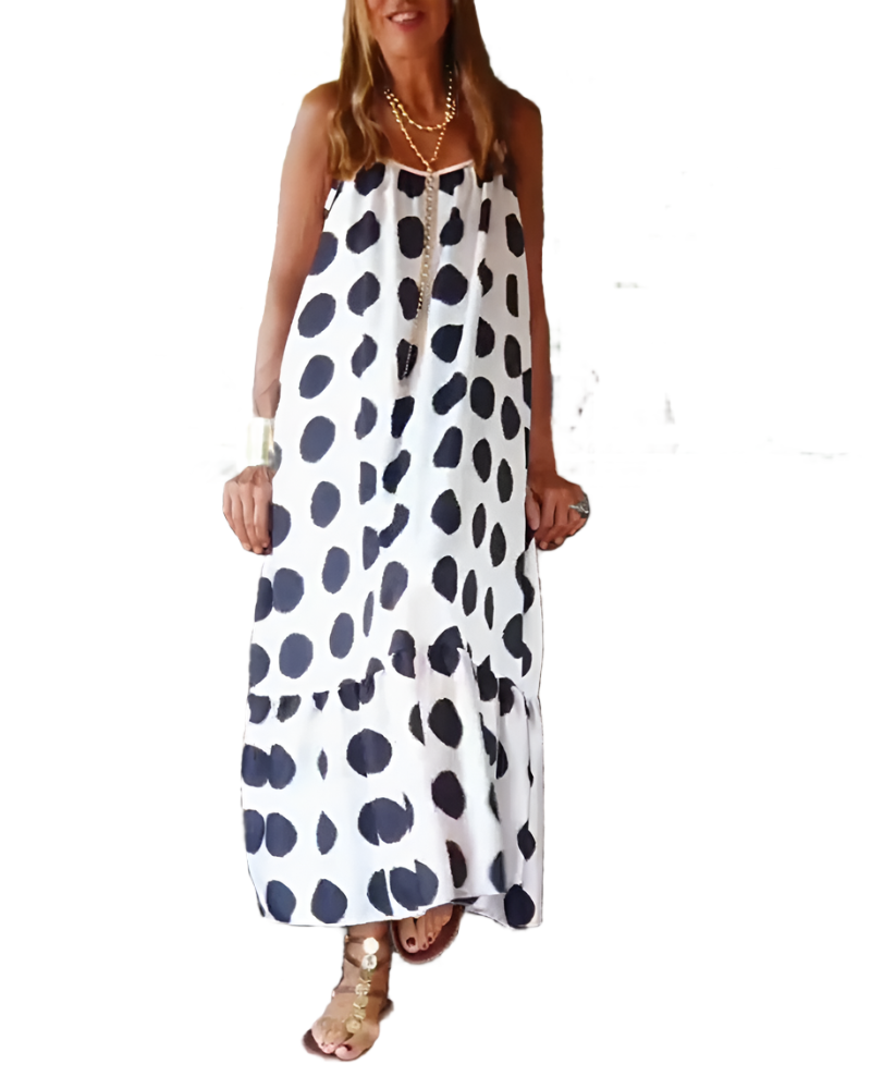 Francesca – Vielseitiges Bedrucktes Langarmkleid