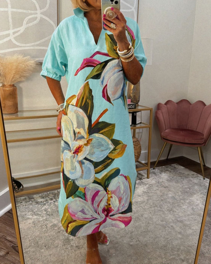 Isabella – Florale Eleganz Damenkleid