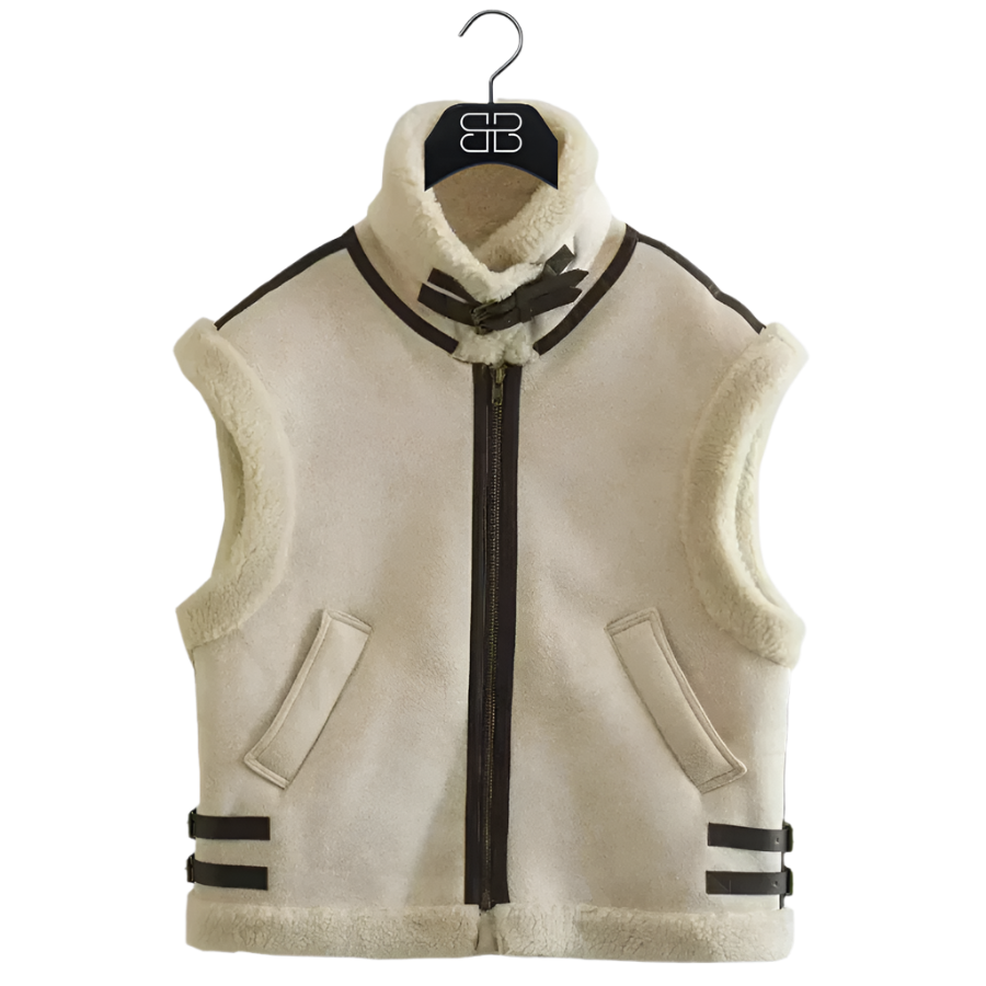 Isabella – Winter Luxe Ärmelose Weste für Damen