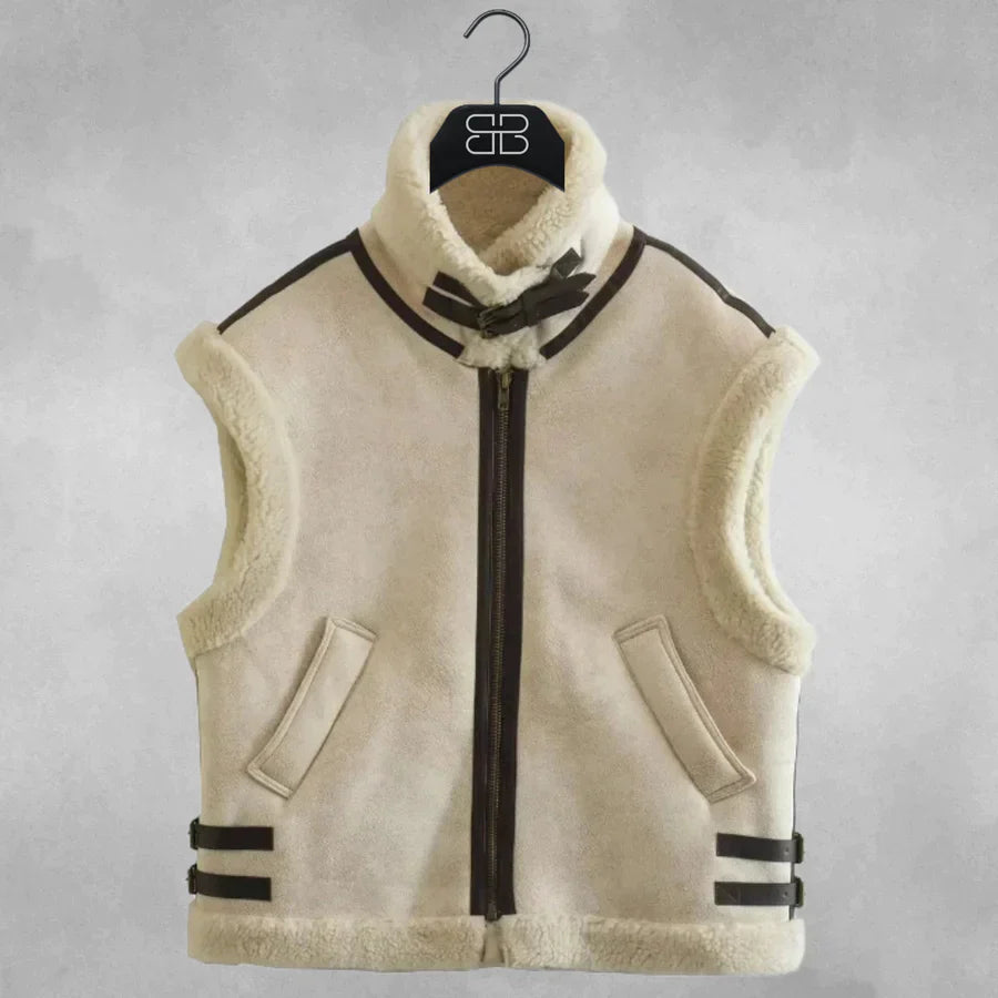 Isabella – Winter Luxe Ärmelose Weste für Damen