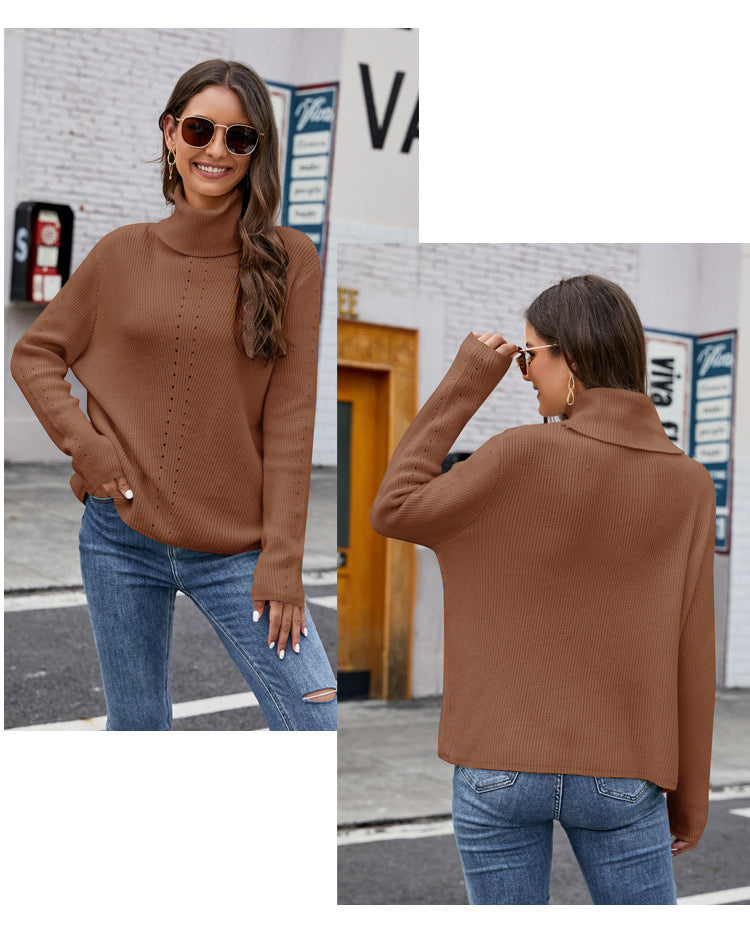 Giulia – Hochgeschlossener Weicher Pullover für Frauen