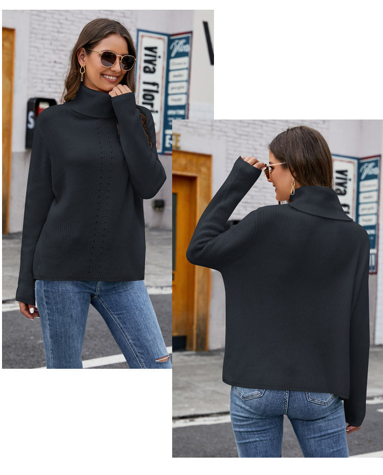 Giulia – Hochgeschlossener Weicher Pullover für Frauen